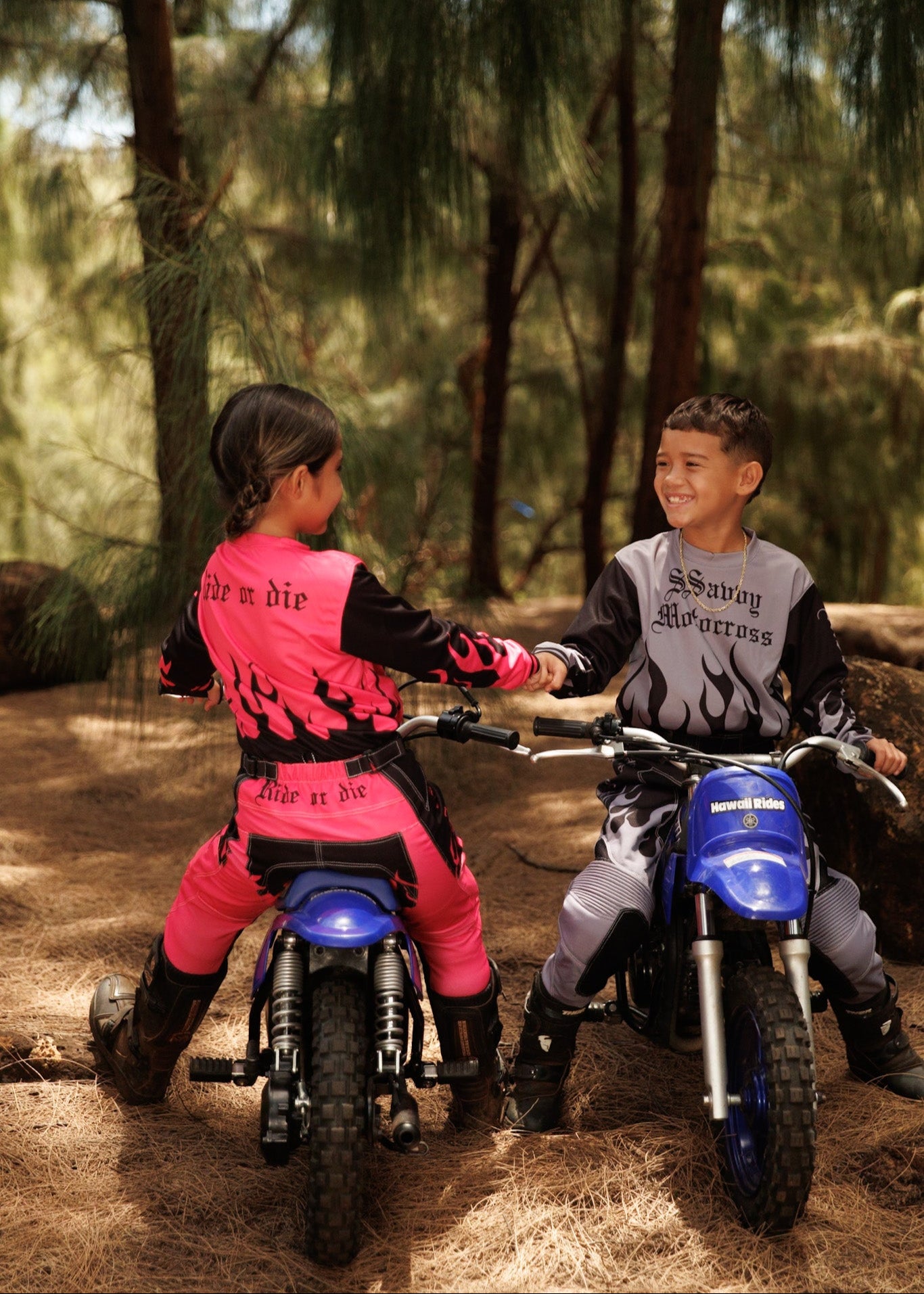 Girl's Hot Pink & Black Jersey
