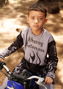 Boy's Grey & Black Jersey