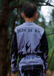 Boy's Grey & Black Pants