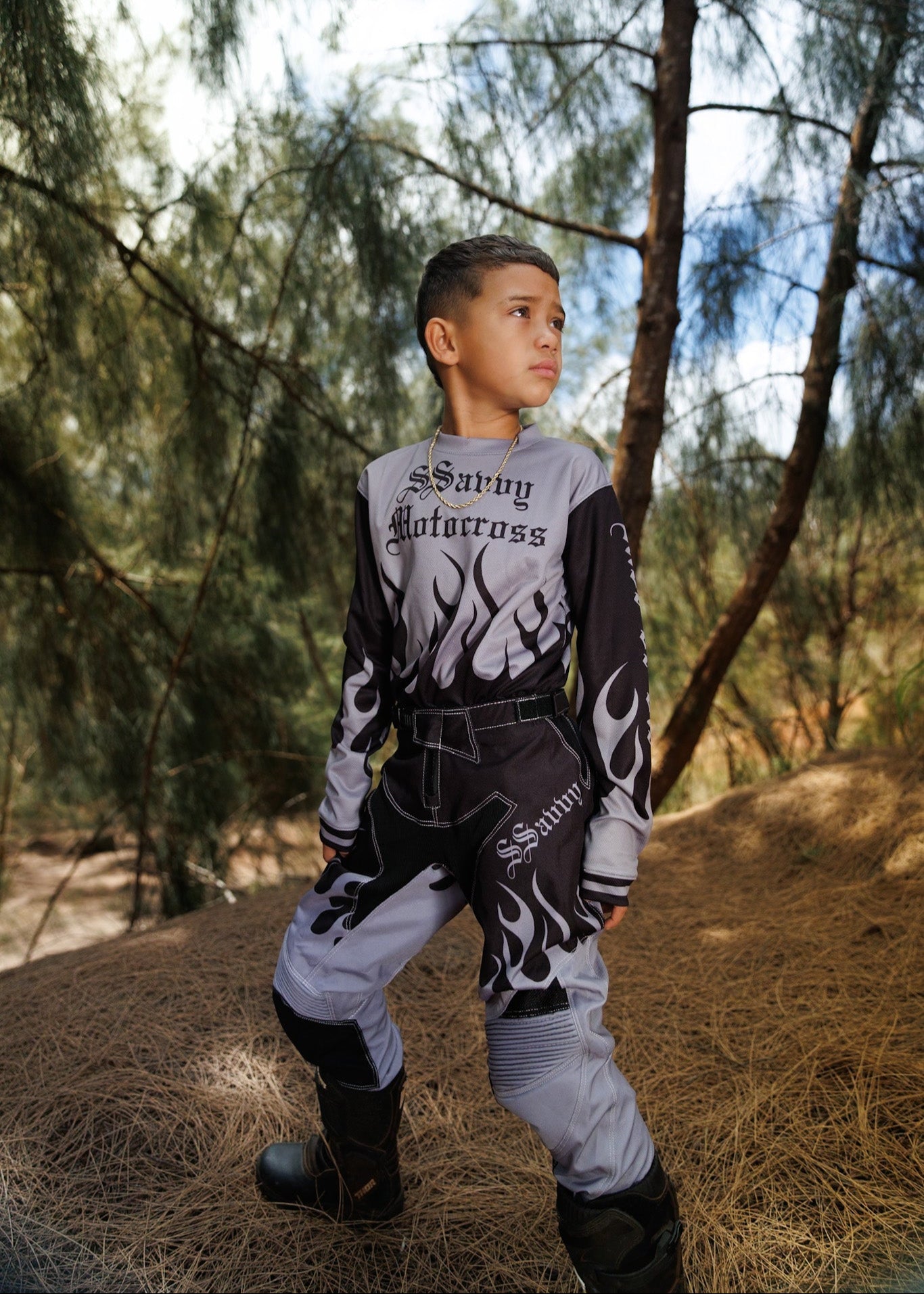 Boy's Grey & Black Jersey