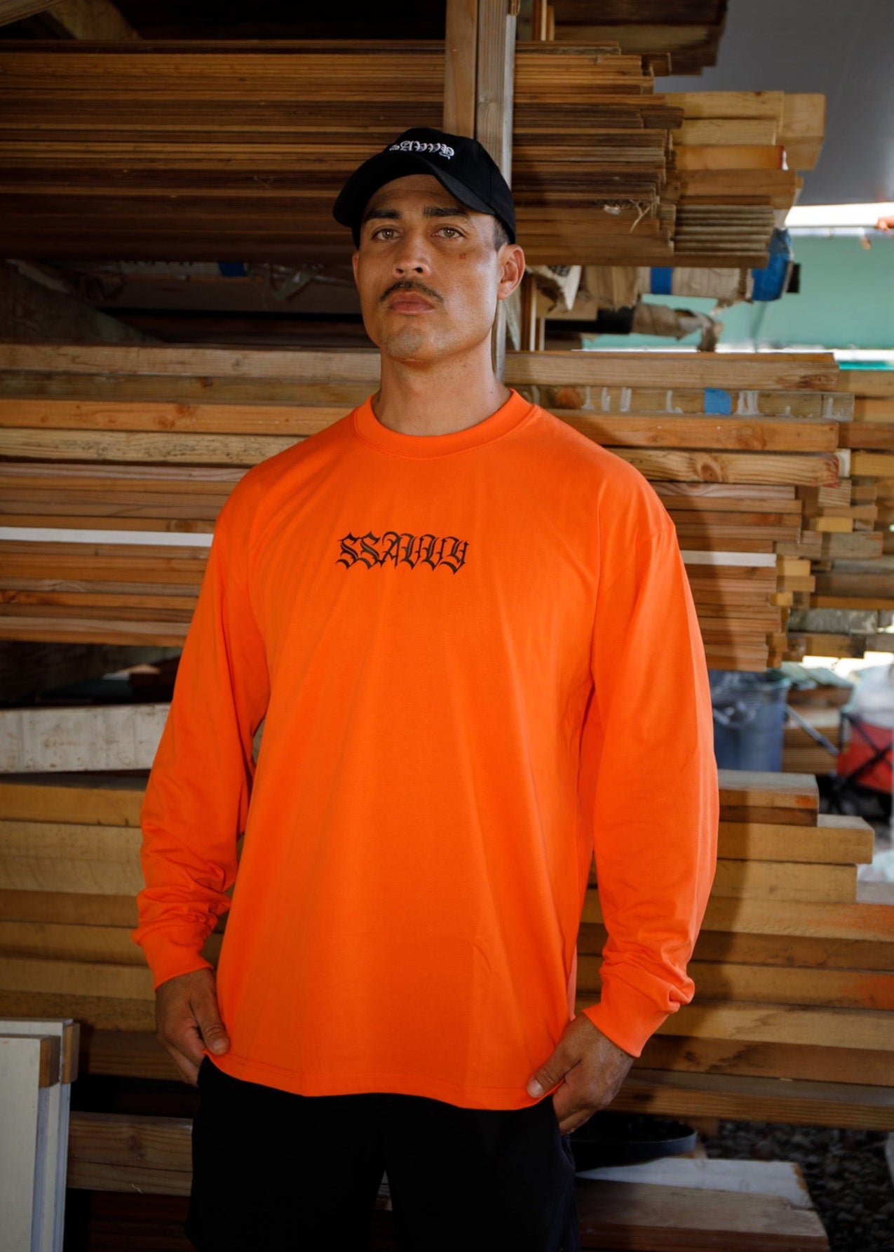Outlaw Long Sleeve T-Shirt - Neon Orange