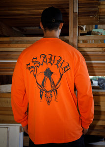 Outlaw Long Sleeve T-Shirt - Neon Orange