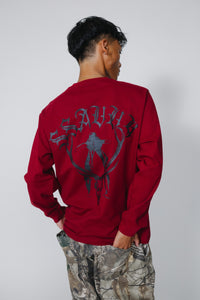 Outlaw Long Sleeve T-Shirt - Maroon