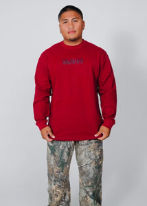 Outlaw Long Sleeve T-Shirt - Maroon