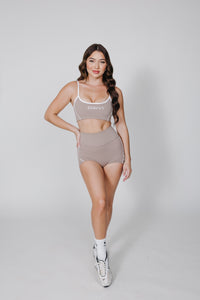 Beige & Boujie Biker Shorts