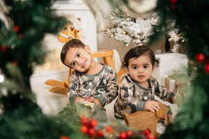 Keiki Pajama Set in Camo Axis Deer