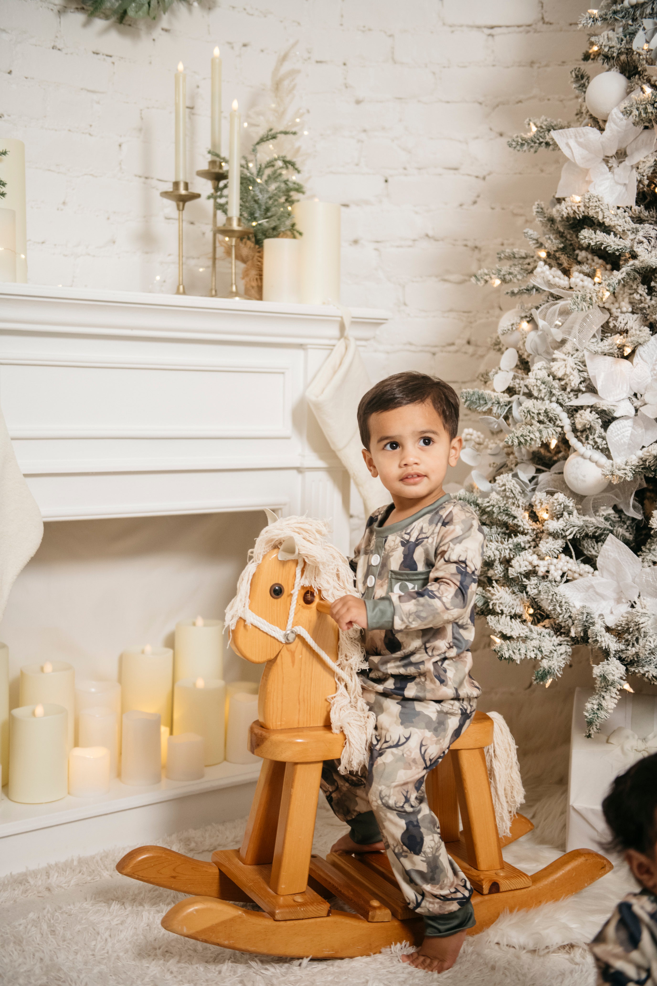 Keiki Pajama Set in Camo Axis Deer