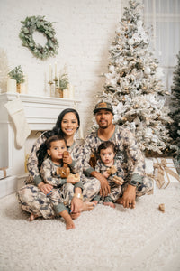 Adult Pajama Set in Camo Axis Deer